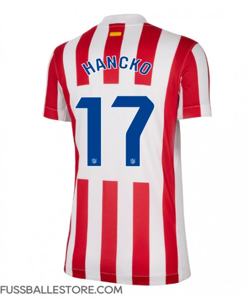 Günstige Atletico Madrid David Hancko #17 Heimtrikot Damen 2025-26 Kurzarm Günstige Atletico Madrid David Hancko #17 Heimtrikot Damen 2025-26 Kurzarm